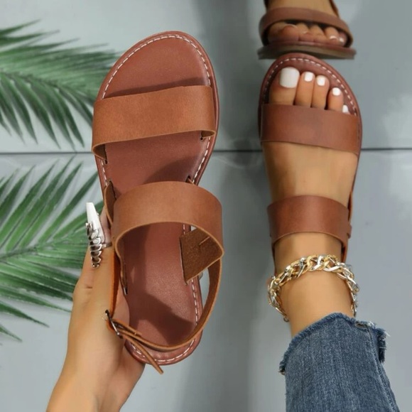 SHEIN Shoes - ❌SOLD❌New Brown Sandals size 8.5 (39)